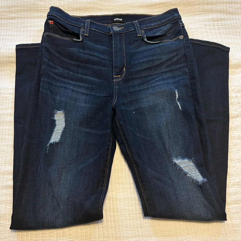 HUDSON High Waist Barbara Super Skinny Jeans